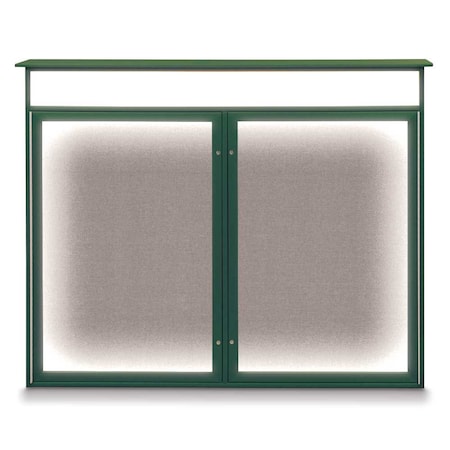 United Visual Products Open Faced Traditional Corkboard, 72x36" UV645A-BRONZE-SURF